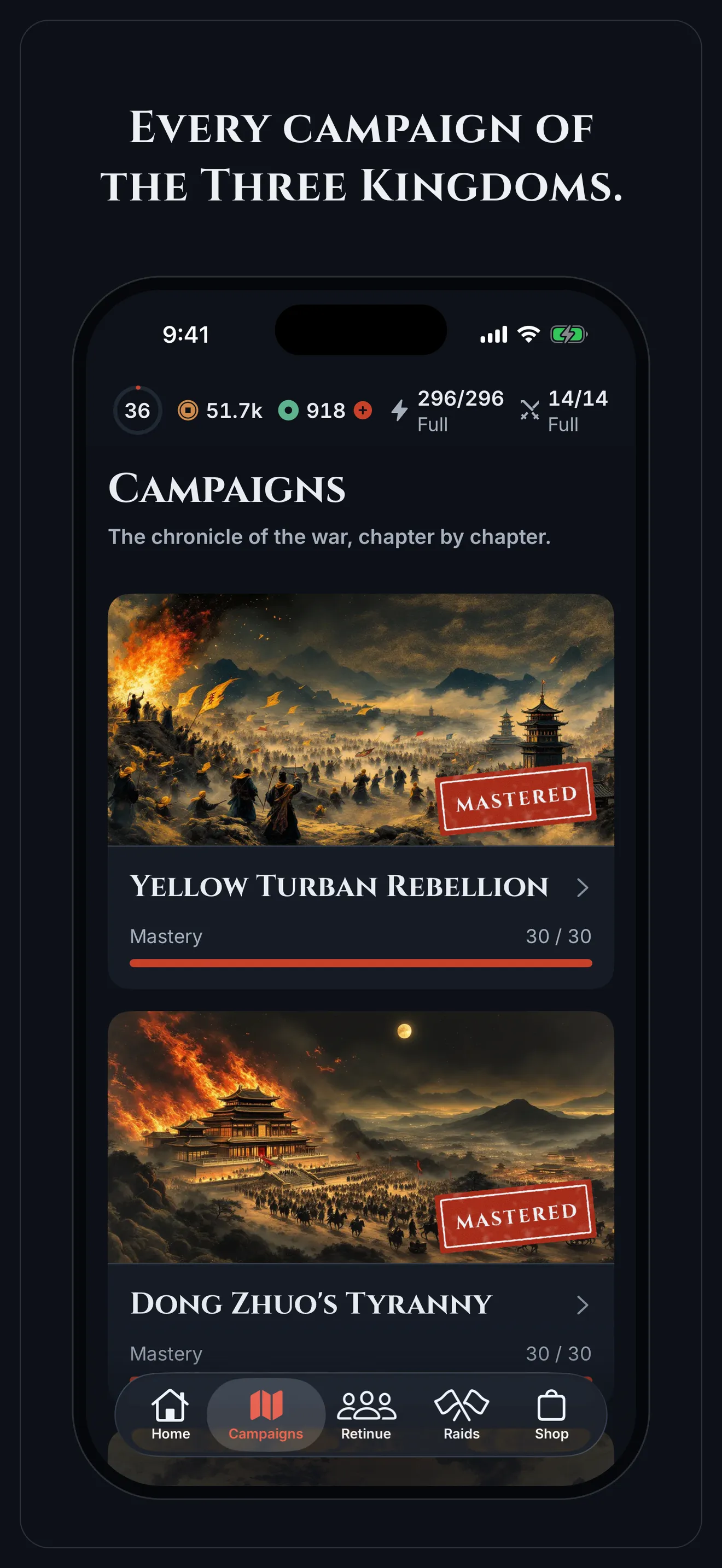 Screenshot: Every campaign of the Three Kingdoms.